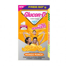 Glucon D Instant Energy Health Drink Mango Punch - 75gm Refill (Extra 50gm Free)